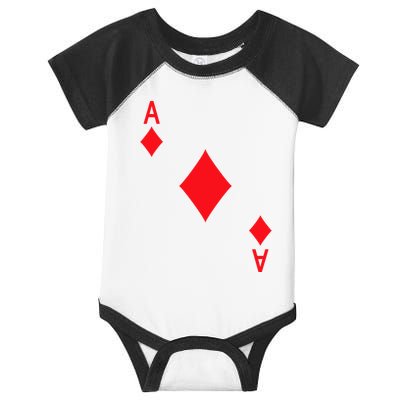 Ace Of Diamonds Playing Card Infant Baby Jersey Bodysuit