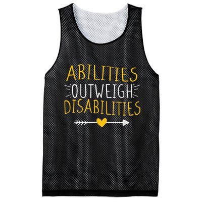Abilities Outweigh Disabilities Autism Awareness m.e.n Wom.e.n Mesh Reversible Basketball Jersey Tank