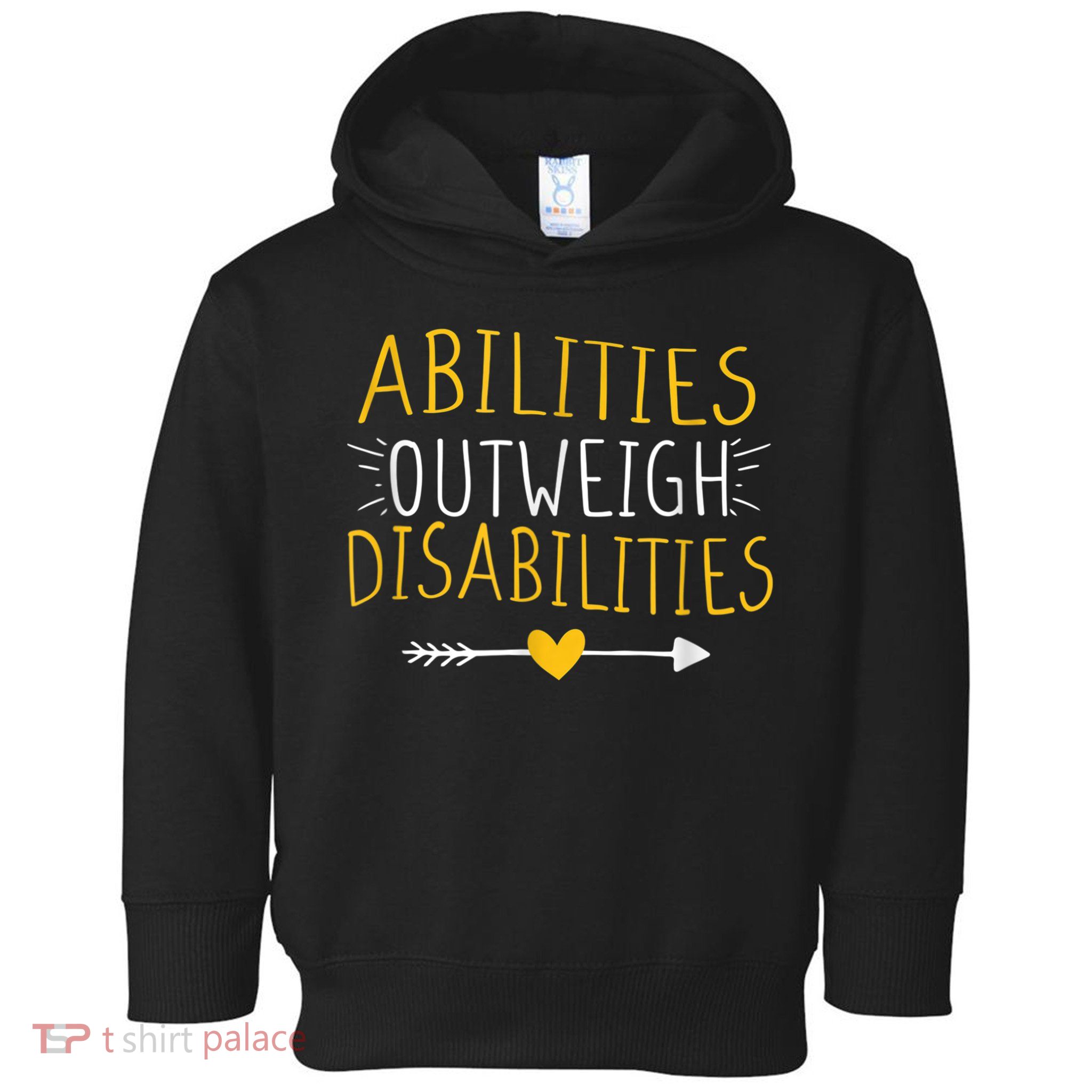 Abilities Outweigh Disabilities Autism Awareness m.e.n Wom.e.n Toddler Hoodie