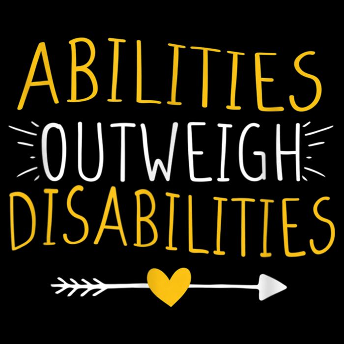 Abilities Outweigh Disabilities Autism Awareness m.e.n Wom.e.n Short Acrylic Beanie