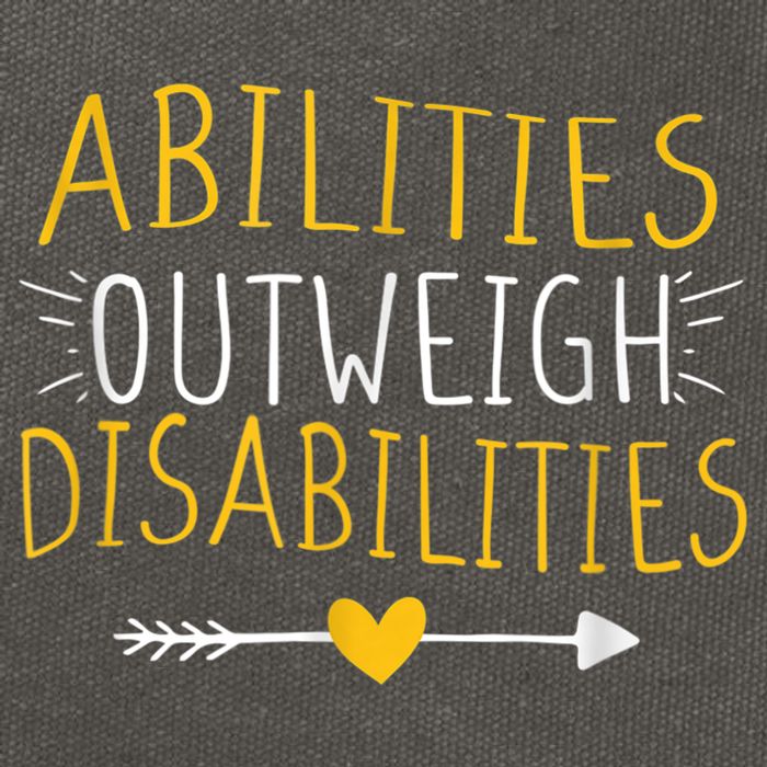 Abilities Outweigh Disabilities Autism Awareness m.e.n Wom.e.n Cotton Canvas Backpack
