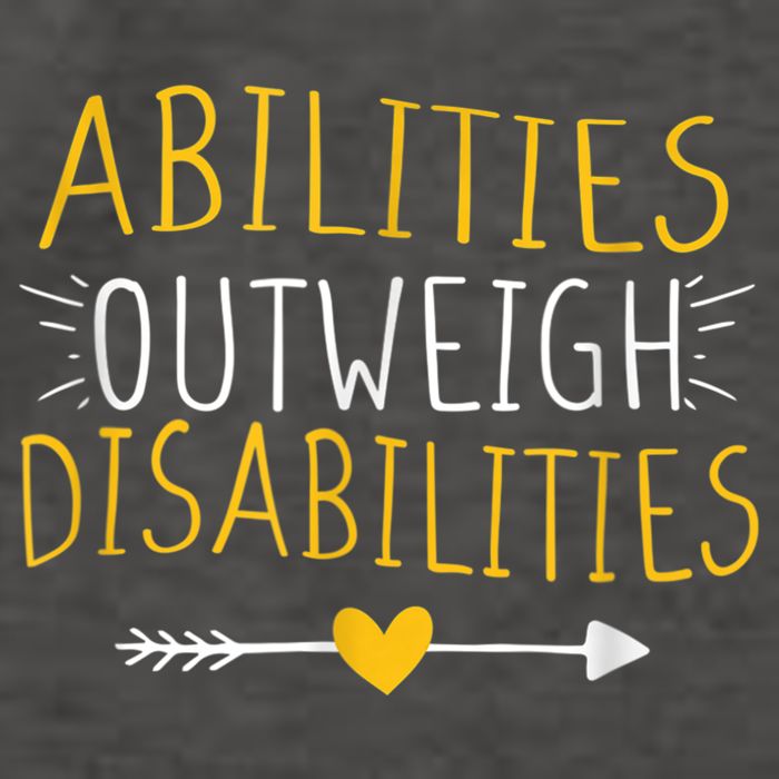 Abilities Outweigh Disabilities Autism Awareness m.e.n Wom.e.n Vector Backpack