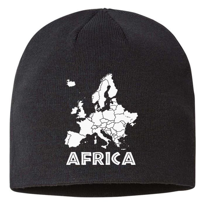 Africa Or Europe Ironic Sarcastic Weird Funny Meme Humor Sustainable Beanie