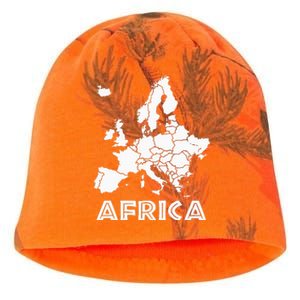 Africa Or Europe Ironic Sarcastic Weird Funny Meme Humor Kati - Camo Knit Beanie