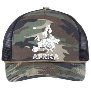 Africa Or Europe Ironic Sarcastic Weird Funny Meme Humor Retro Rope Trucker Hat Cap