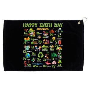 Abcs Of Earth Day Teacher Save Our Planet Nature Environt Meaningful Gift Grommeted Golf Towel