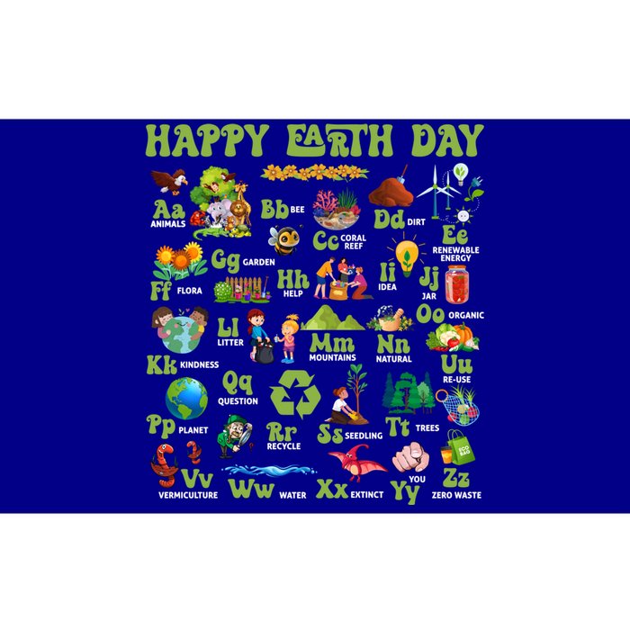 Abcs Of Earth Day Teacher Save Our Planet Nature Environt Meaningful Gift Bumper Sticker