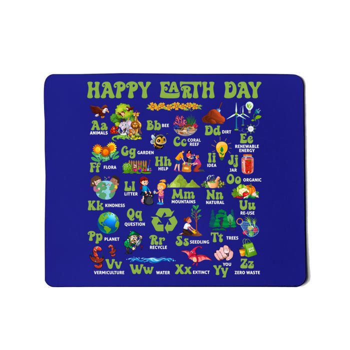 Abcs Of Earth Day Teacher Save Our Planet Nature Environt Meaningful Gift Mousepad