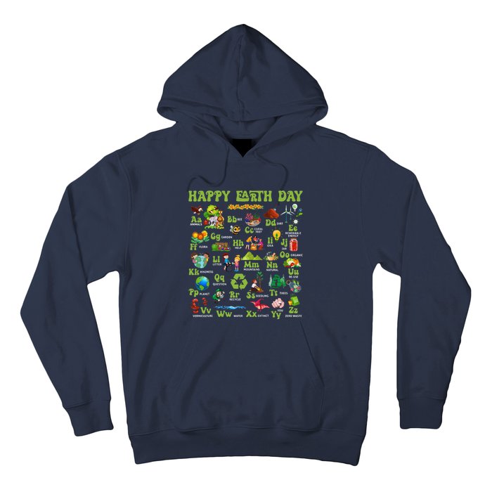 Abcs Of Earth Day Teacher Save Our Planet Nature Environment Hoodie