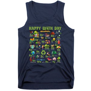 Abcs Of Earth Day Teacher Save Our Planet Nature Environment Tank Top