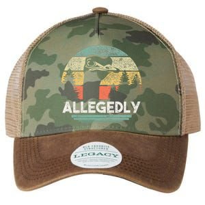 Allegedly Ostrich Funny Bird Lover Legacy Tie Dye Trucker Hat