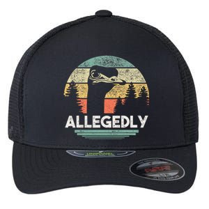 Allegedly Ostrich Funny Bird Lover Flexfit Unipanel Trucker Cap