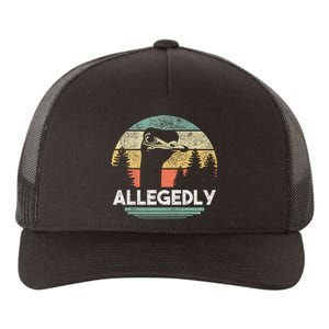 Allegedly Ostrich Funny Bird Lover Yupoong Adult 5-Panel Trucker Hat