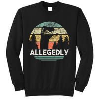 Allegedly Ostrich Funny Bird Lover Sweatshirt