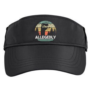 Allegedly Ostrich Funny Bird Lover Adult Drive Performance Visor