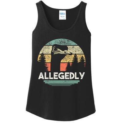 Allegedly Ostrich Funny Bird Lover Ladies Essential Tank