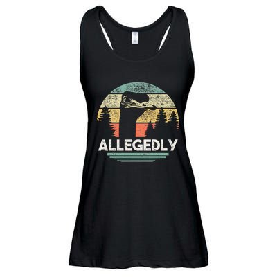 Allegedly Ostrich Funny Bird Lover Ladies Essential Flowy Tank