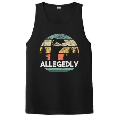 Allegedly Ostrich Funny Bird Lover PosiCharge Competitor Tank