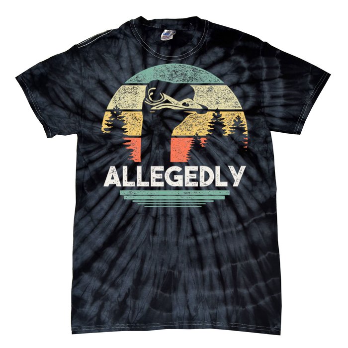 Allegedly Ostrich Funny Bird Lover Tie-Dye T-Shirt