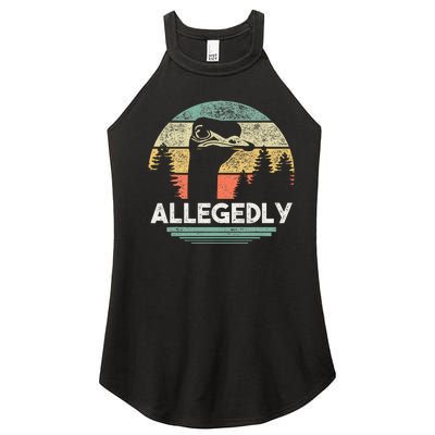 Allegedly Ostrich Funny Bird Lover Women's Perfect Tri Rocker Tank