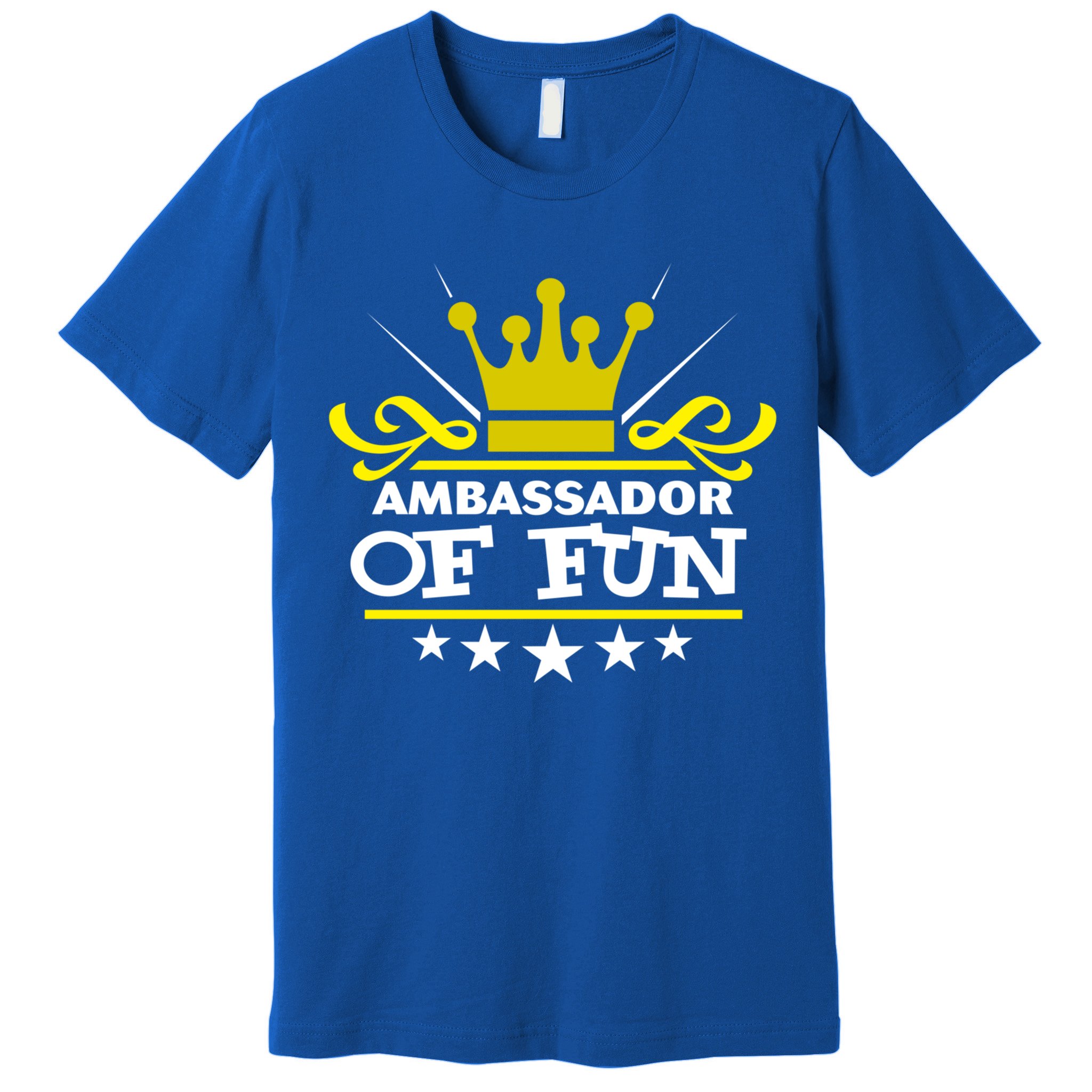 Ambassador Of Fun Funny Saying Costume Party Starter White Funny Gift Premium T-Shirt
