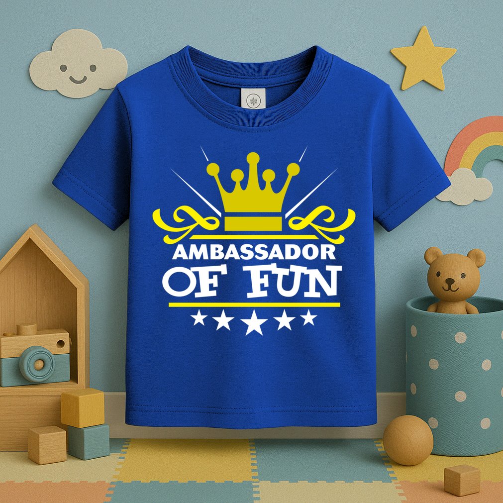 Ambassador Of Fun Funny Saying Costume Party Starter White Funny Gift Toddler T-Shirt