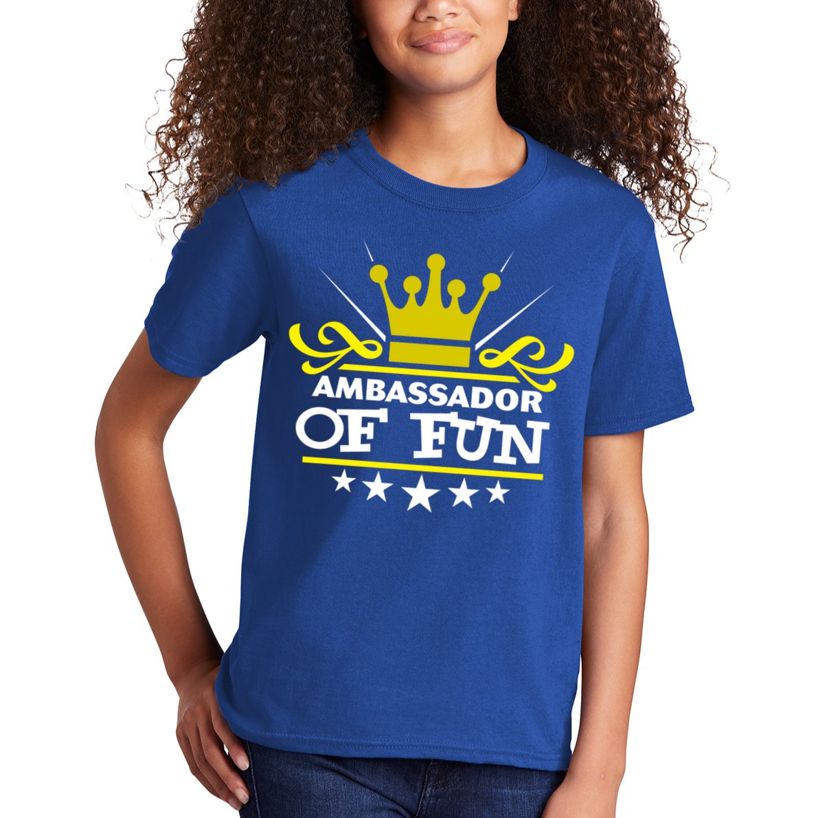 Ambassador Of Fun Funny Saying Costume Party Starter White Funny Gift Kids T-Shirt
