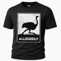 Allegedly Ostrich Funny Flightless Bird Cooling Performance Crew T-Shirt