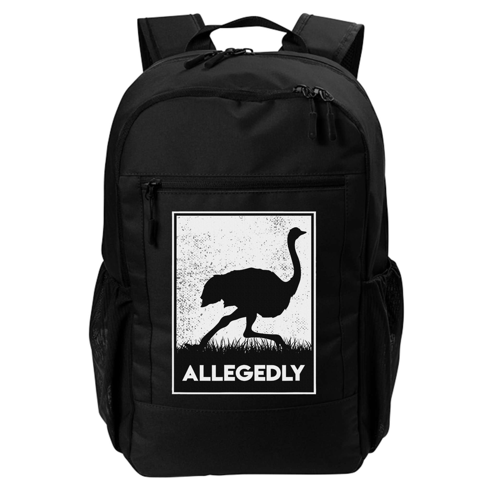 Allegedly Ostrich Funny Flightless Bird Backpack