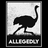 Allegedly Ostrich Funny Flightless Bird Drawstring Bag