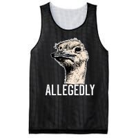 Allegedly Ostrich Funny Flightless Bird Face Design Mesh Reversible Basketball Jersey Tank