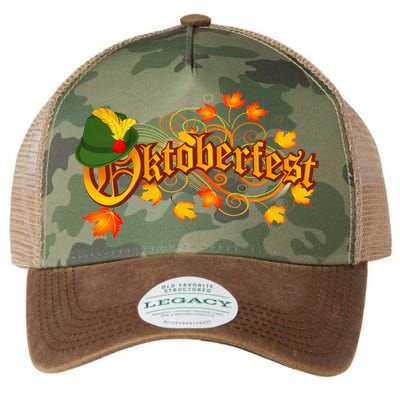 Autumn Oktoberfest Fall Leaves Legacy Tie Dye Trucker Hat