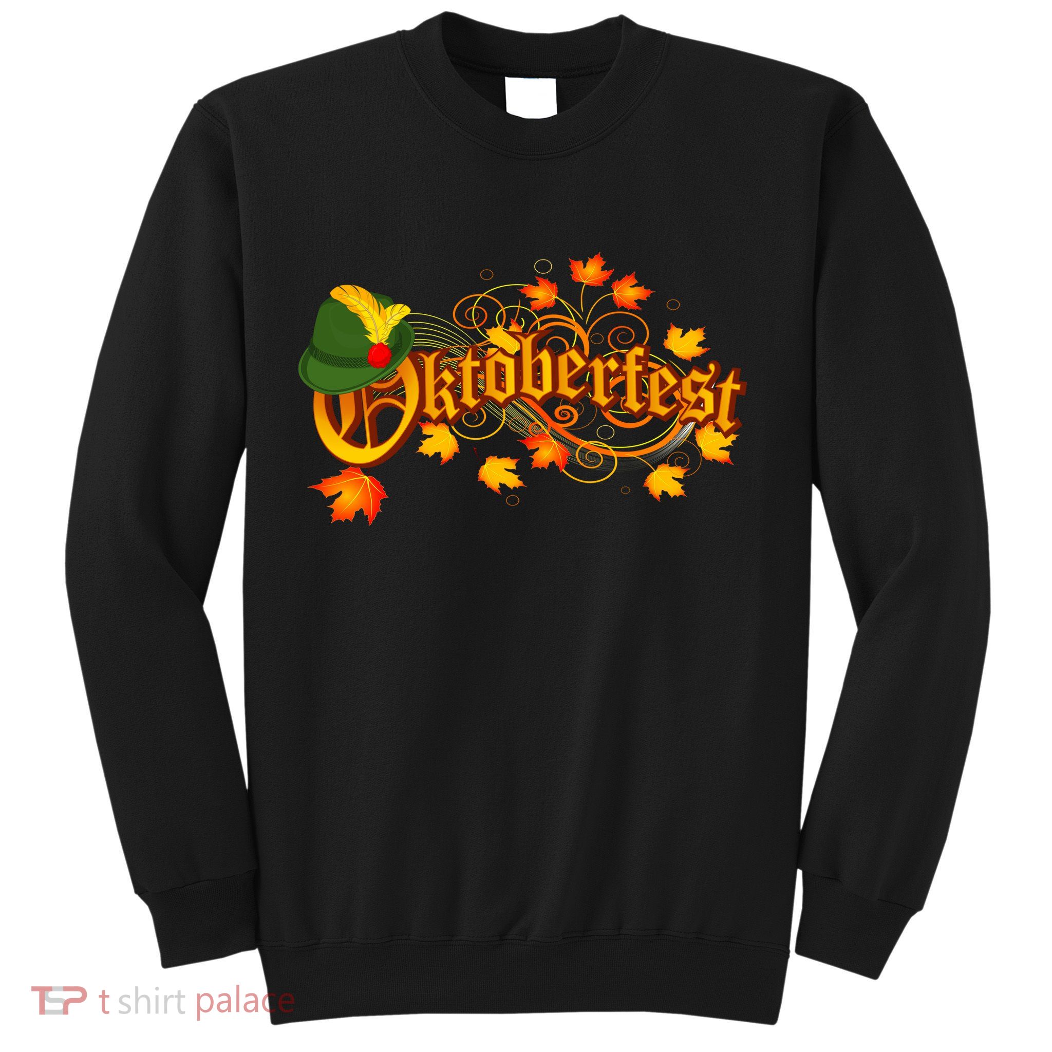 Autumn Oktoberfest Fall Leaves Sweatshirt
