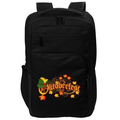 Autumn Oktoberfest Fall Leaves Impact Tech Backpack