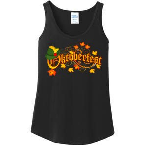 Autumn Oktoberfest Fall Leaves Ladies Essential Tank