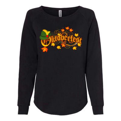 Autumn Oktoberfest Fall Leaves Womens California Wash Sweatshirt