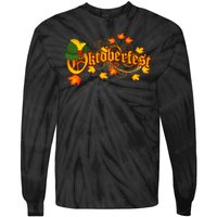 Autumn Oktoberfest Fall Leaves Tie-Dye Long Sleeve Shirt