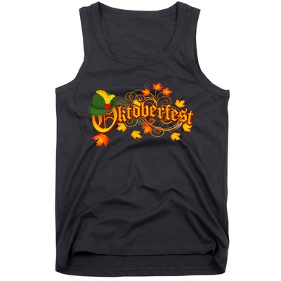 Autumn Oktoberfest Fall Leaves Tank Top