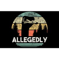 Allegedly Ostrich Funny Bird Lover Bumper Sticker