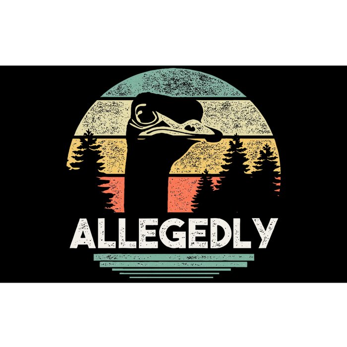 Allegedly Ostrich Funny Bird Lover Bumper Sticker