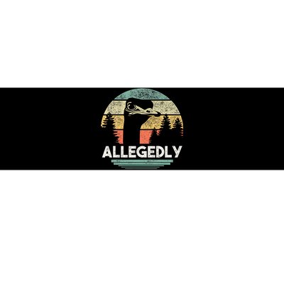 Allegedly Ostrich Funny Bird Lover Bumper Sticker