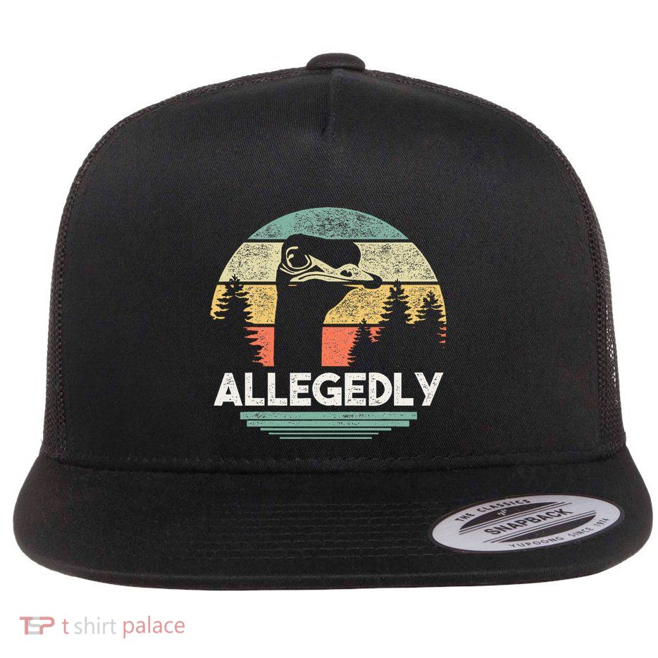 Allegedly Ostrich Funny Bird Lover Flatbill Hat