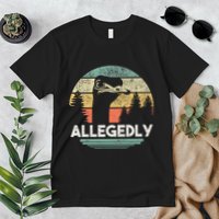 Allegedly Ostrich Funny Bird Lover Premium T-Shirt