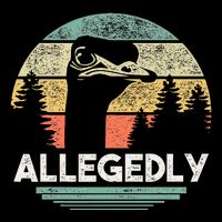 Allegedly Ostrich Funny Bird Lover Premium T-Shirt
