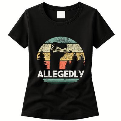 Allegedly Ostrich Funny Bird Lover Womens T-Shirt