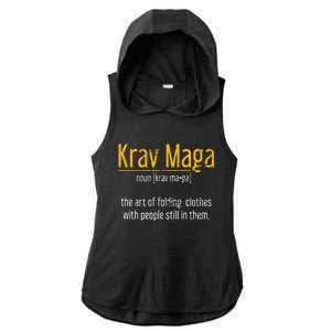 Art Of Folding Clothes With People Still In Them Krav Maga Ladies PosiCharge Tri-Blend Wicking Draft Hoodie Tank