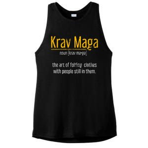 Art Of Folding Clothes With People Still In Them Krav Maga Ladies PosiCharge Tri-Blend Wicking Tank