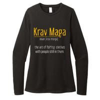 Art Of Folding Clothes With People Still In Them Krav Maga Womens CVC Long Sleeve Shirt