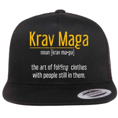 Art Of Folding Clothes With People Still In Them Krav Maga Flatbill Hat