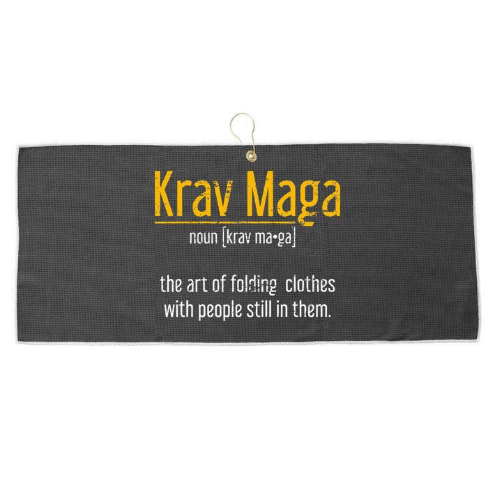 Art Of Folding Clothes With People Still In Them Krav Maga Large Microfiber Waffle Golf Towel